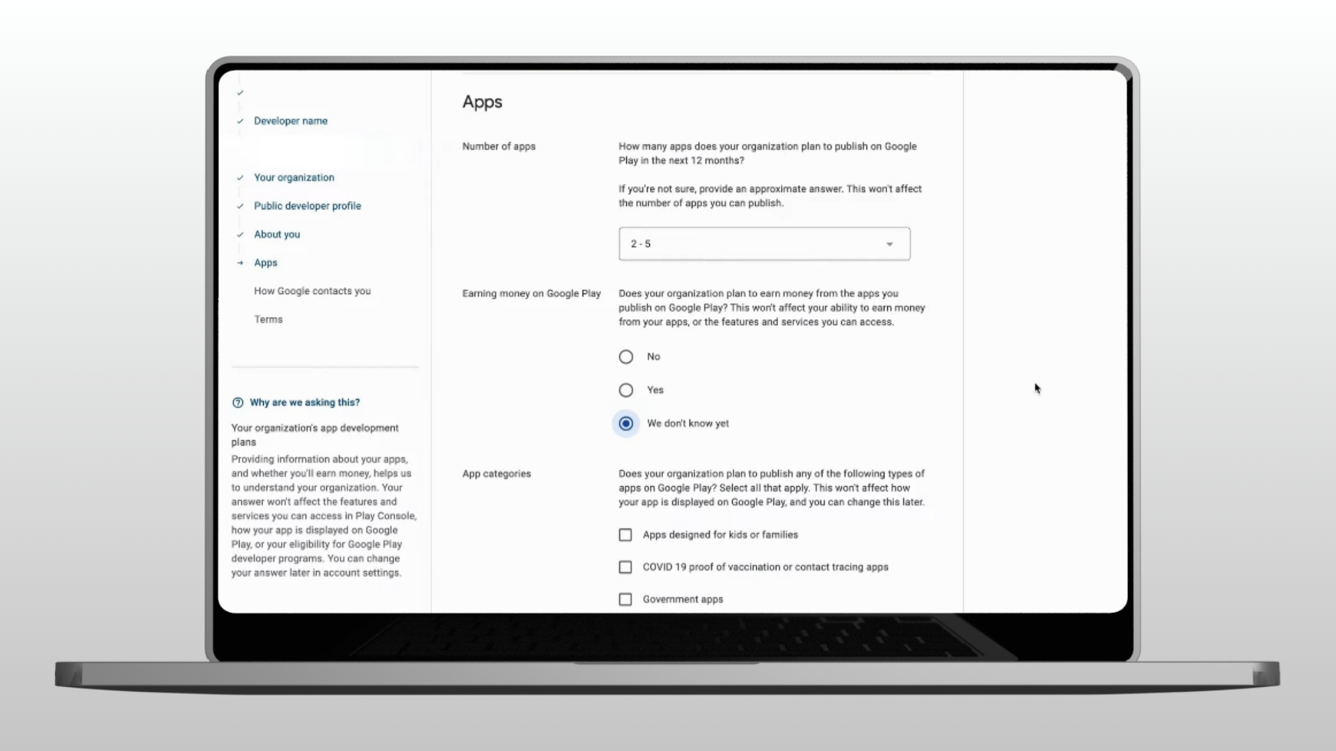 App Development Information