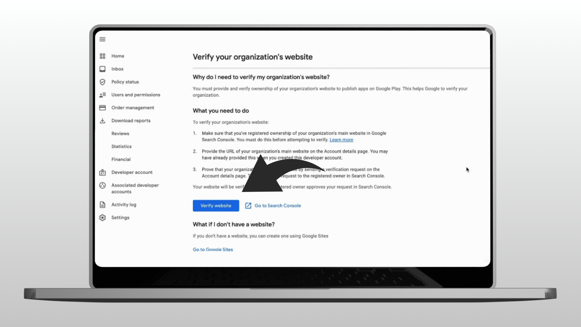 Website Verification Panel